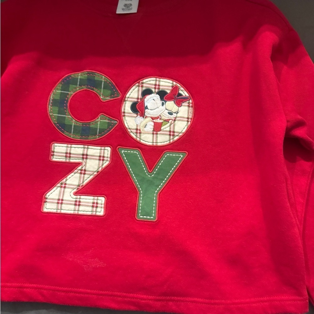 Disney Red Cozy Kids Sweatshirt‎ - Picture 5 of 7